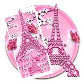 Girly Paris Pink Keyboard icon