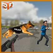 Dog-crime chase City Police icon