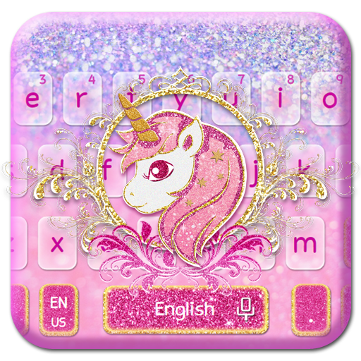Glitter Unicorn Keyboard icon