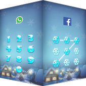 AppLock theme snow sky screen icon