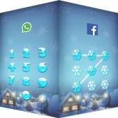 Tema Nieve Nubes applock