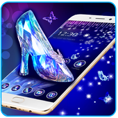 Blue Girls Slipper Launcher Theme icon
