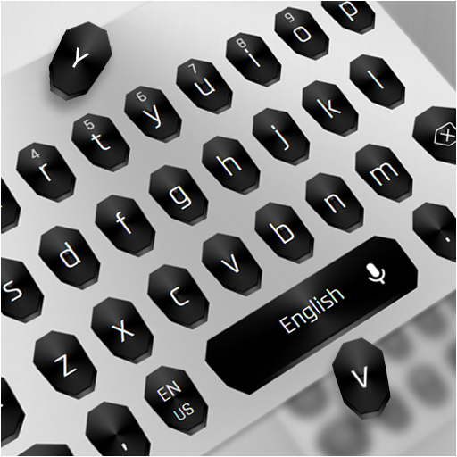 Simple Black White Keyboard icon