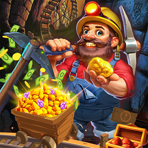 Idle gold miner tycoon games icon