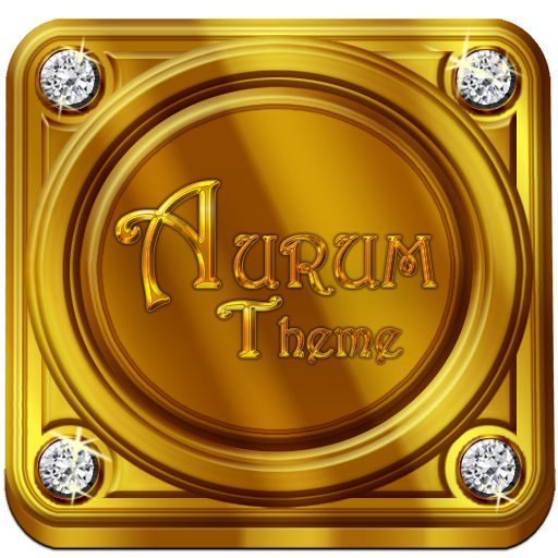 Aurum Gold &amp; Diamonds Premium Launcher Theme icon