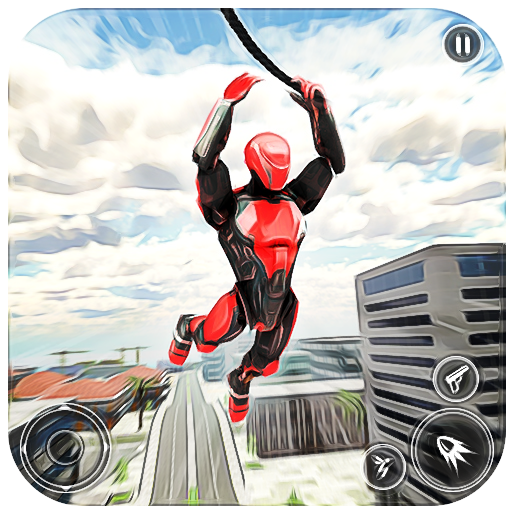 Army robot flying hero: Mafia city crime simulator icon