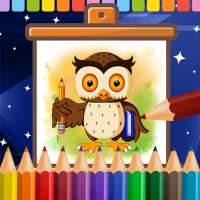 Owl Coloring-Book∙ Drawing for Kids on 9Apps