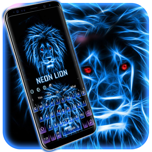 Neon Lion Keyboard Theme icon