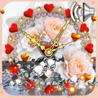 Diamonds Valentines Day Clock on 9Apps