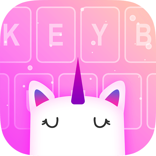 Unicorn Keyboard: Free Galaxy Rainbow Girly Themes icon