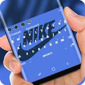 Blue nike Keyboard theme on 9Apps