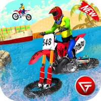 Beach Water Surfer Dirt Bike: Free Racing Games 3D