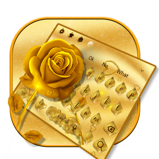 Rose Gold Love Glitter Keyboard Theme icon