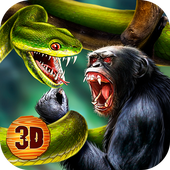 Wild Anaconda Snake Fighting: Animals Battle Game icon