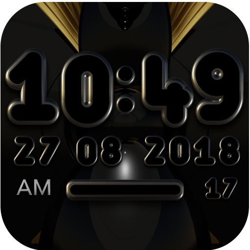 VARGO Digital Clock Widget black icon