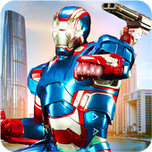 Grand Flying Captain Flying Iron Robot Game icon