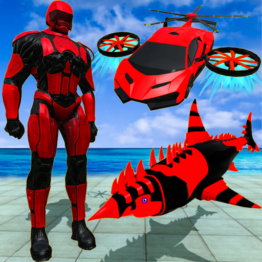 Подводная акула-трансформер-робот-машина 2020 иконка