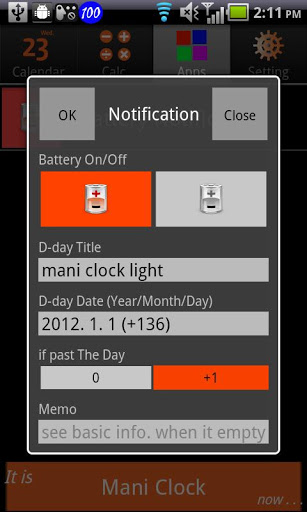 Mani Clock Battery Light screenshot 4