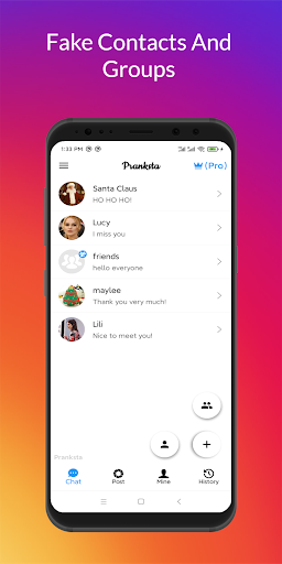 Pranksta: Inta Fake Chat Post screenshot 6
