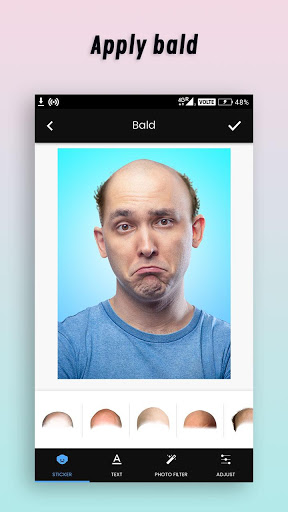 Funny Bald Photo Editor screenshot 1