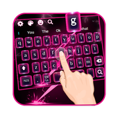 ikon Pink Lighting Flash Keyboard