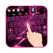 Pink Lighting Flash Keyboard on 9Apps