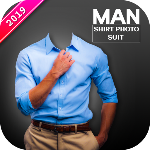 Man Blue Shirt Photo Suit Editor - Formal Shirts icon