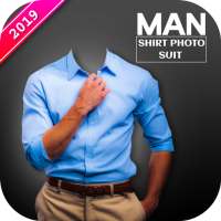 Man Blue Shirt Photo Suit Editor - Formal Shirts on 9Apps