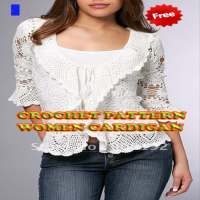 крючком узор женщины кардиган on 9Apps