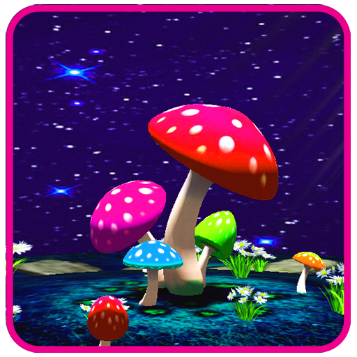 3D Mushroom Night Live Wallpaper icon