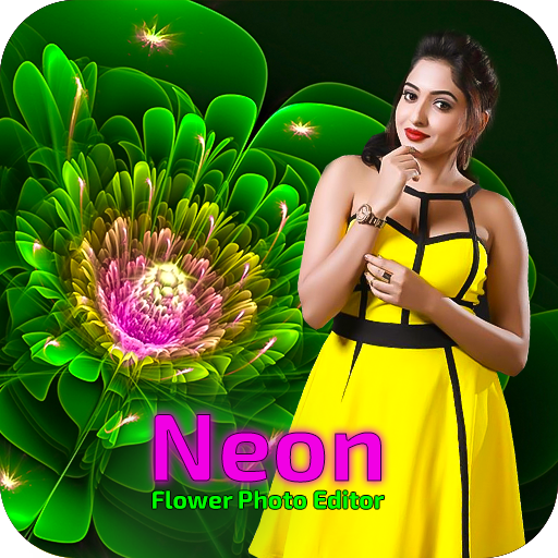 Neon Flower Photo Editor icon