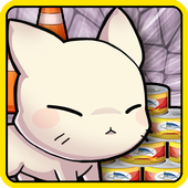 Cute running cat icon