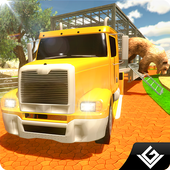 Zoo Animal Transport Truck 3D icon