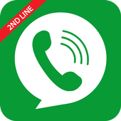 2nd Phone  Number App: 2nd Line Texts &amp; Calls icon