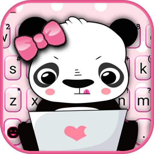 Pink Panda Keyboard Theme icon