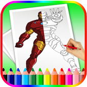 How to Draw   Iron Man Easy Step icon