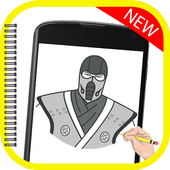 How To Draw mortal kombat x icon