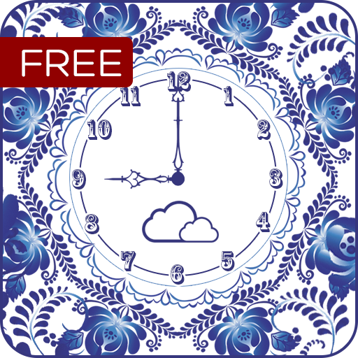 FREE Beautiful Flower Clock icon