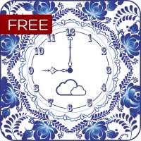 FREE Beautiful Flower Clock