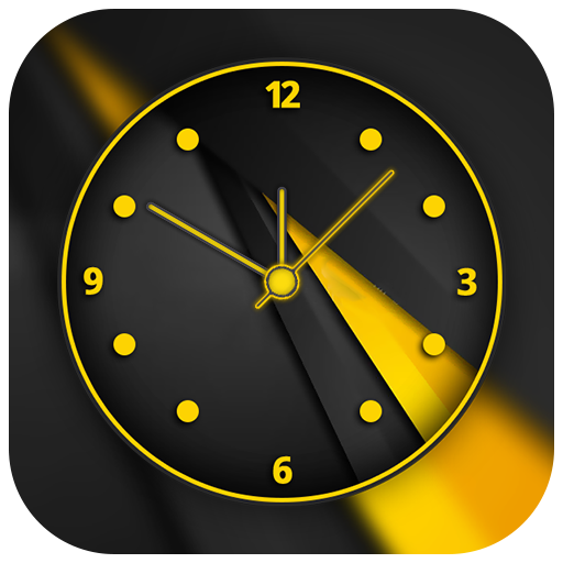 Black Clock Live Wallpaper icon