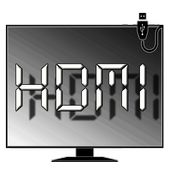 hdmi mhl adapter for phone to tv icon