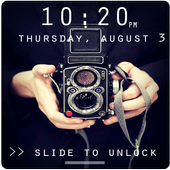 Camera Retro Pattern Lock Screen icon