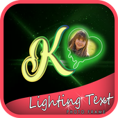 Transparent Lighting Text Photo Frames icon