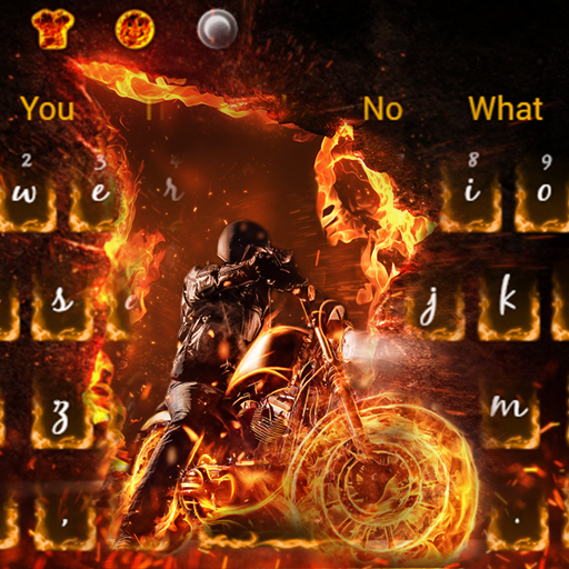 Fire Bike Racing Keyboard Theme icon