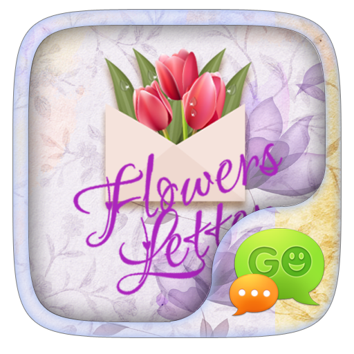 GO SMS FLOWERS LETTER THEME icon
