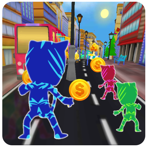 Subway Hero Masks :3D Adventure Run Blue Dash game icon