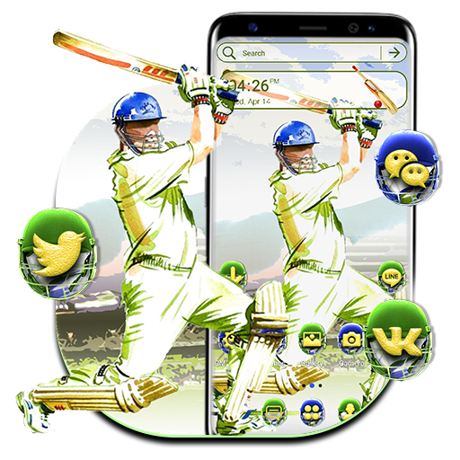 Cricket Batsman Launcher Theme icon