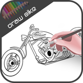 How To Draw Motorcycle icon