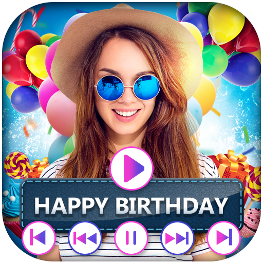 Birthday Video Maker with Song : Photo Slideshow icon