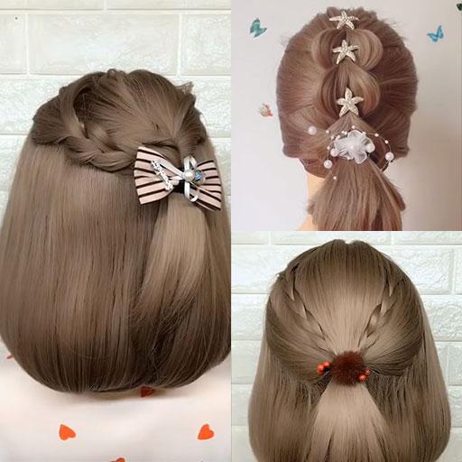 Short Hairstyle - Video Step By Step Offline icon